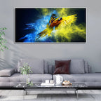 Flying Parrot Premium Canvas Wall Painting Decor Mantra