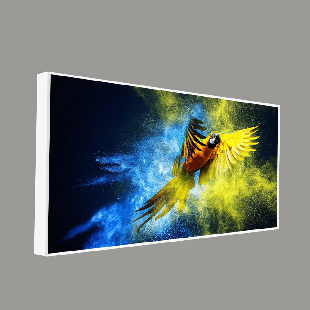 Flying Parrot Premium Canvas Wall Painting Decor Mantra