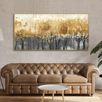 Forest Splatter Abstract Art Canvas Wall Painting DECORMANTRA