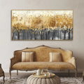 Forest Splatter Abstract Art Canvas Wall Painting DECORMANTRA