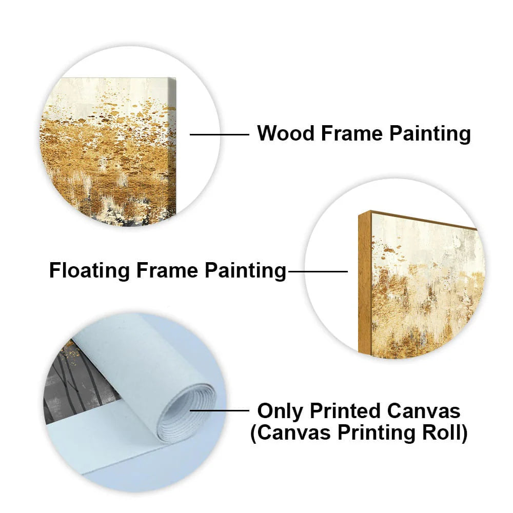 Forest Splatter Abstract Art Canvas Wall Painting DECORMANTRA