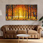 Forest in Autumn Premium Wall Painting DECORMANTRA