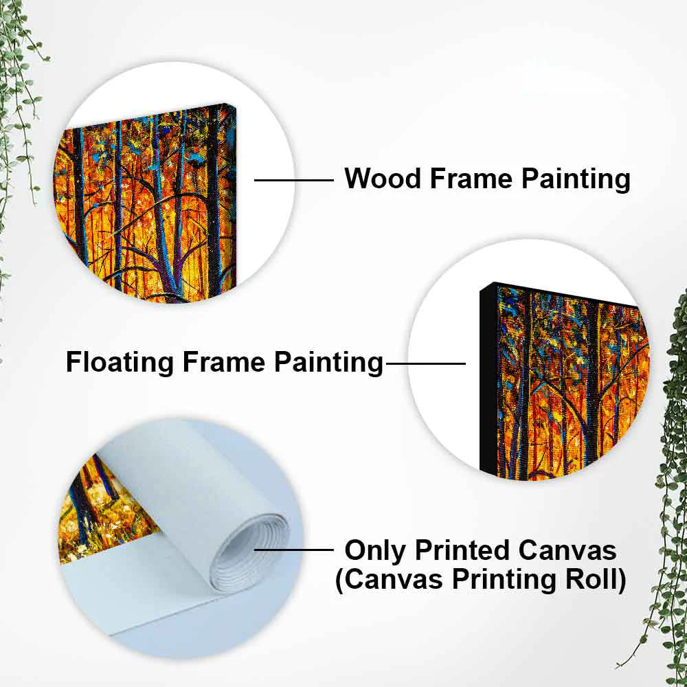 Forest in Autumn Premium Wall Painting DECORMANTRA