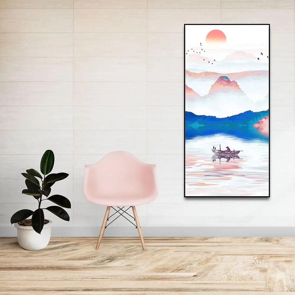 Beautiful Zen Life Scenery Premium Canvas Wall Painting Decor Mantra