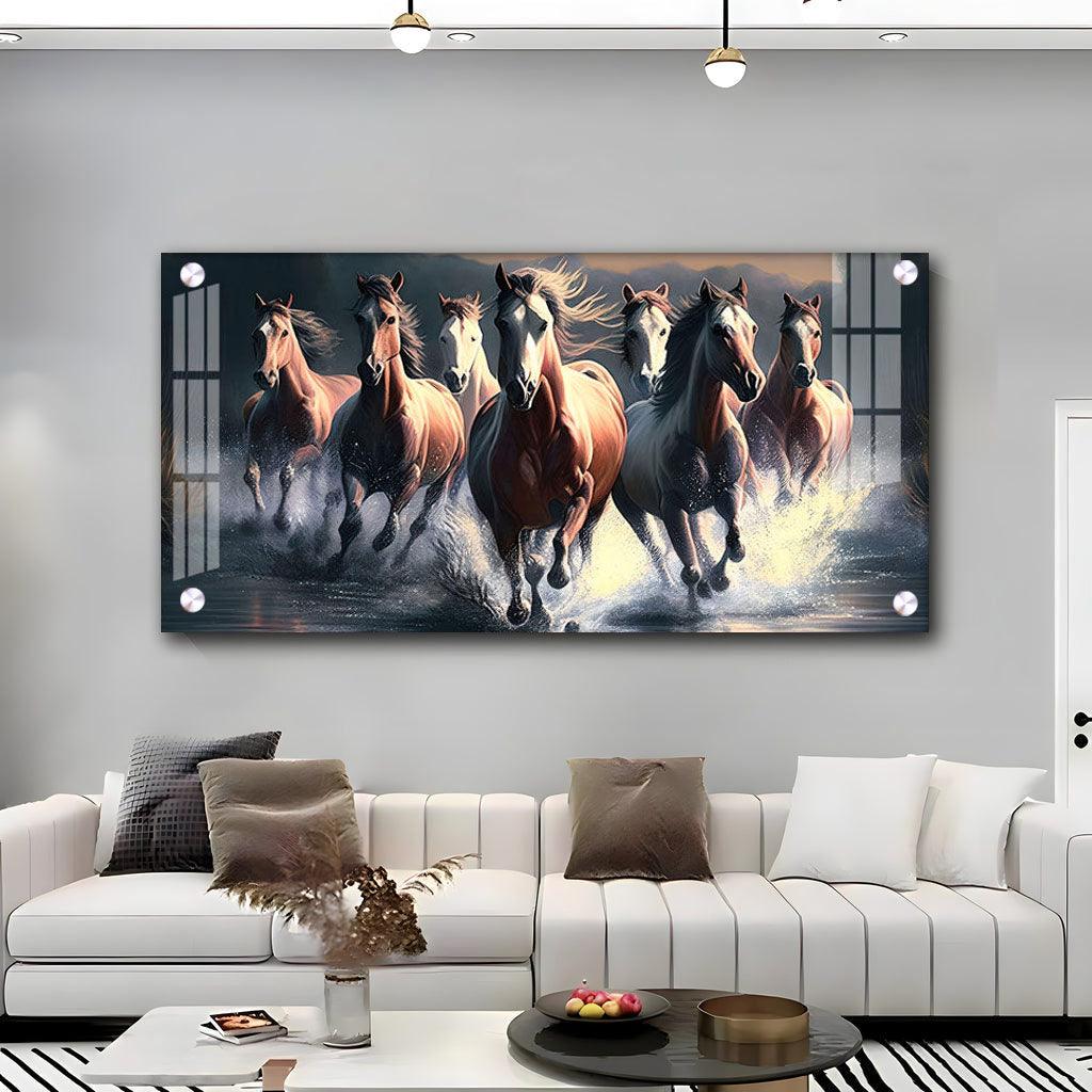 Majestic Pride Run Premium Acrylic Horizontal Wall Art - Decor Mantra 