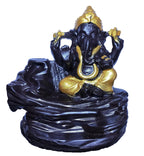 Shree Ganesh Smoke Backflow Incense Fountain – Ganesha Smoke Waterfall Cone Burner with 20 Scented Cones for Home Decor & Pooja - Harshita Craft