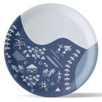 Modern Fusion Warli Floral Wall Plate - Harshita Craft