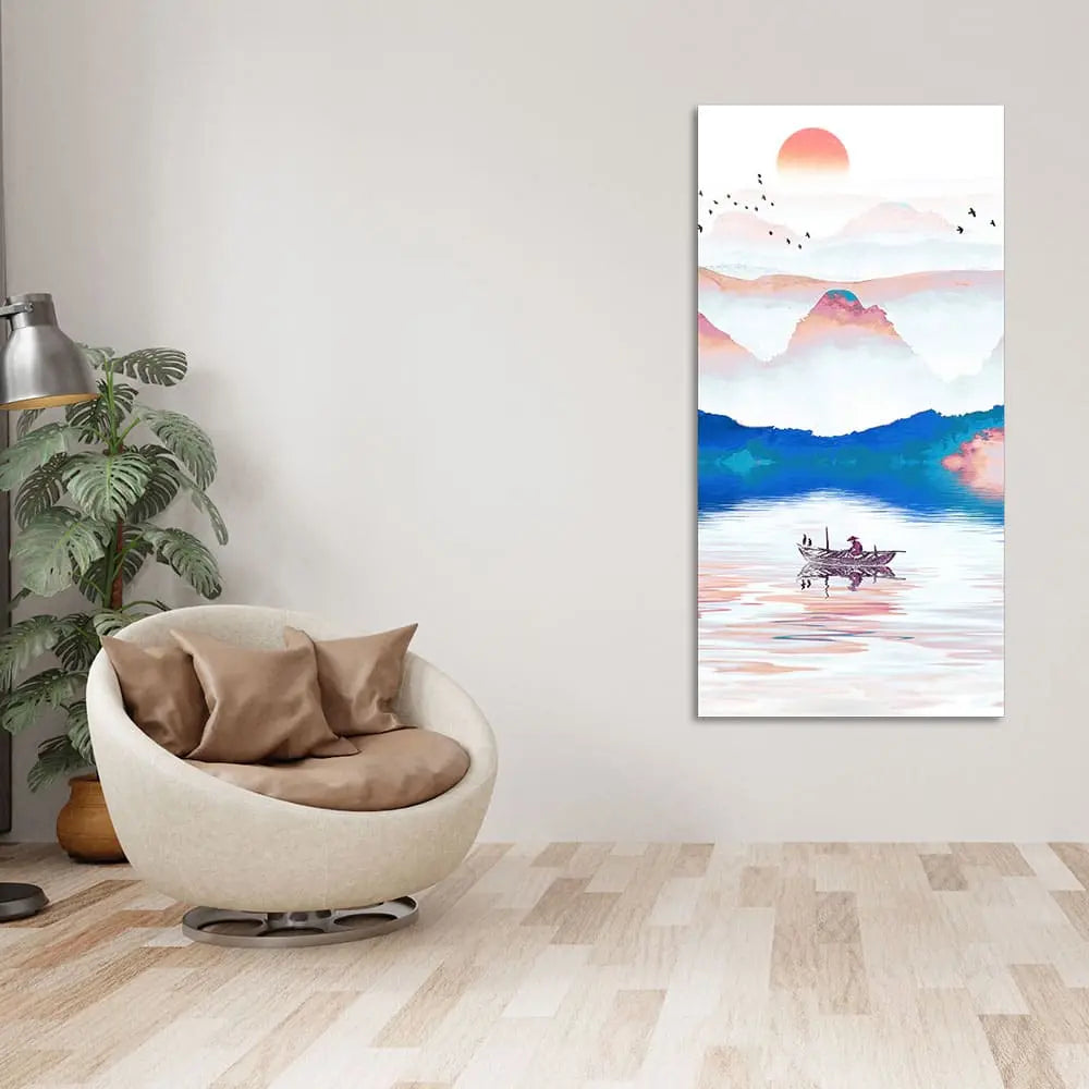 Beautiful Zen Life Scenery Premium Canvas Wall Painting Decor Mantra