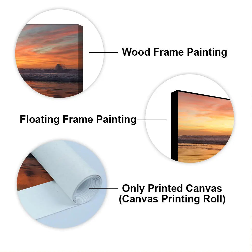 Canvas Wall Painting of Beautiful Sunset Decor Mantra