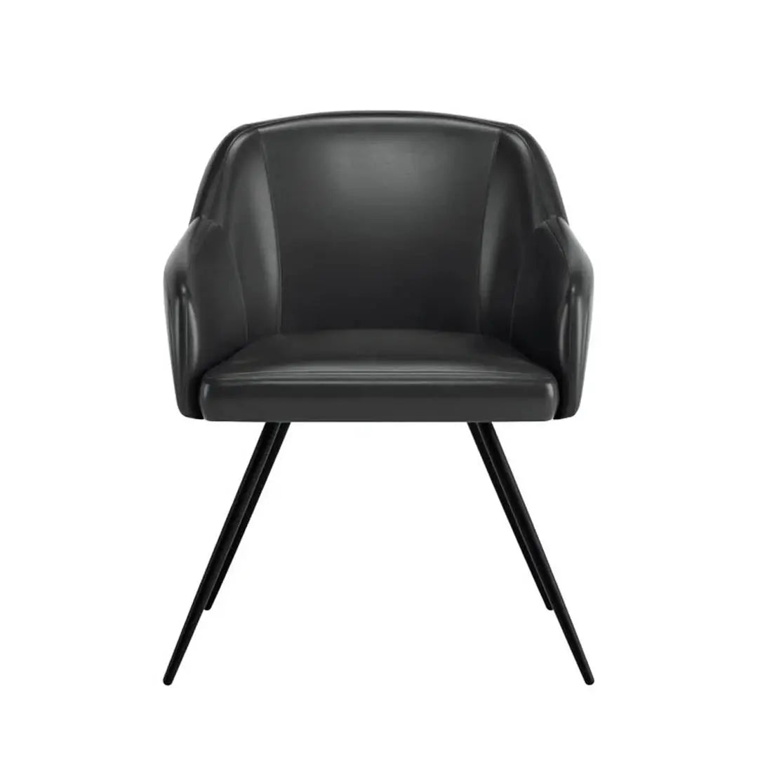 Aesthetic Black Velvet Accent Armchair DECORMANTRA