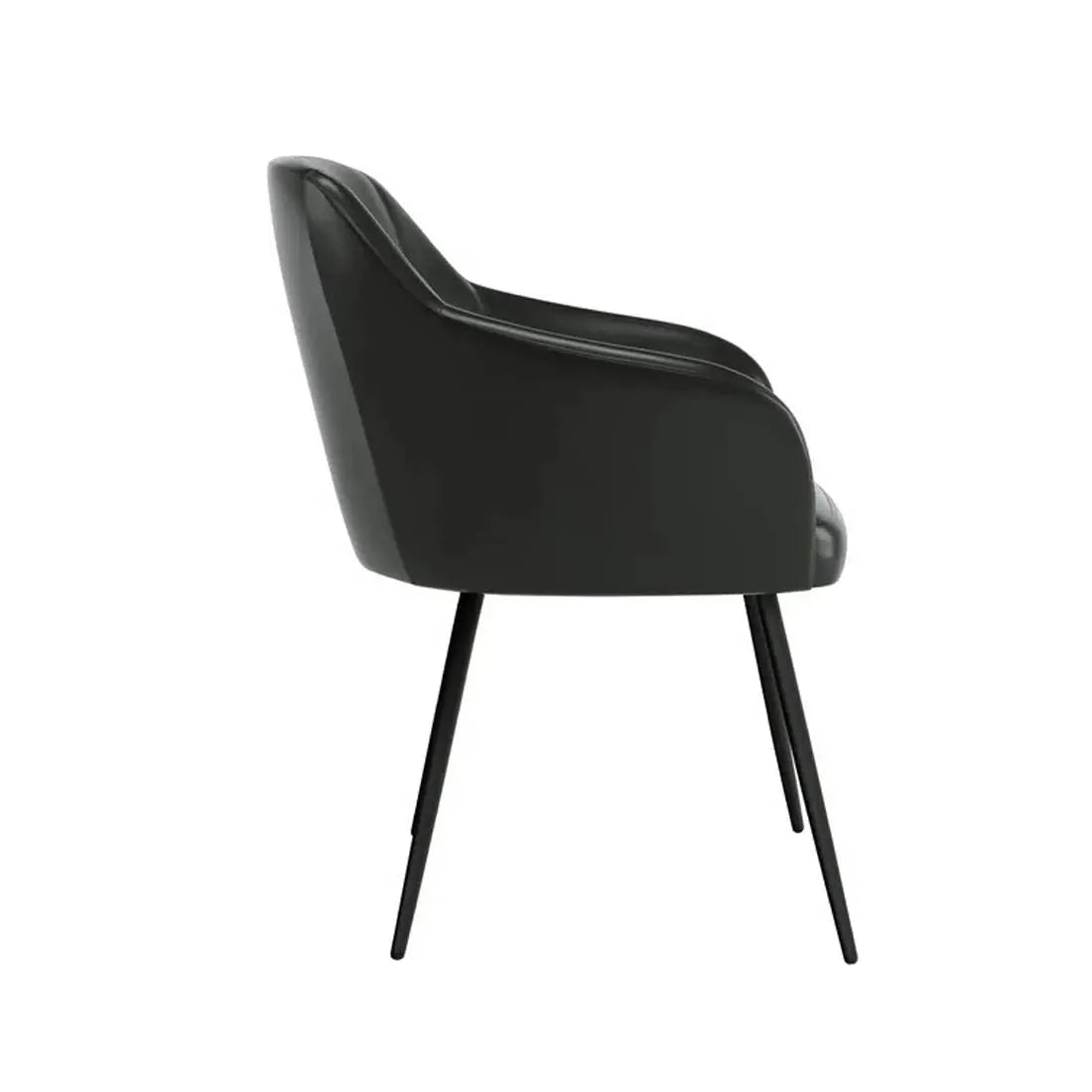 Aesthetic Black Velvet Accent Armchair DECORMANTRA