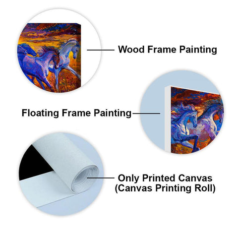 Seven Horses Running Canvas Wall Painting - Decor Mantra 