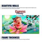 Lord Ganesha Playing Flute Premium Wall Painting - Decor Mantra 