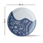 Modern Fusion Warli Floral Wall Plate - Harshita Craft