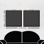 Beautiful Lake View Scenery Wall Painting of 2 Pieces Floating Frame - Decor Mantra 