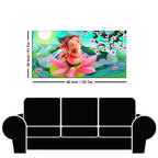 Lord Ganesha Playing Flute Premium Wall Painting - Decor Mantra 