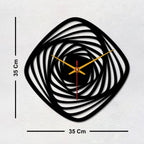 Geometric Shape Wooden Wall Clock - Decor Mantra 
