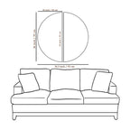 Golden Fortune Tree Semi Circle Wall Paintings & Arts Decor Mantra