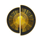 Golden Geometry Semi Circle Wall Paintings & Art Decor Mantra