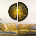 Golden Geometry Semi Circle Wall Paintings & Art Decor Mantra
