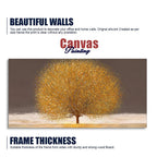 Golden Tree with Elements of gold textures Wall Painting DECORMANTRA