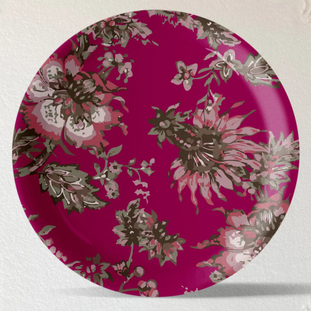 Ethnic Floral Wall Plates Sets of 4 - Harshita Craft