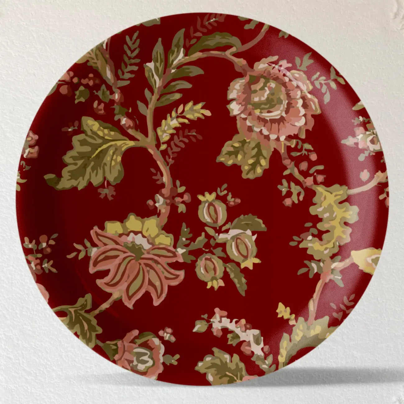 Ethnic Floral Wall Plates Sets of 4 - Harshita Craft