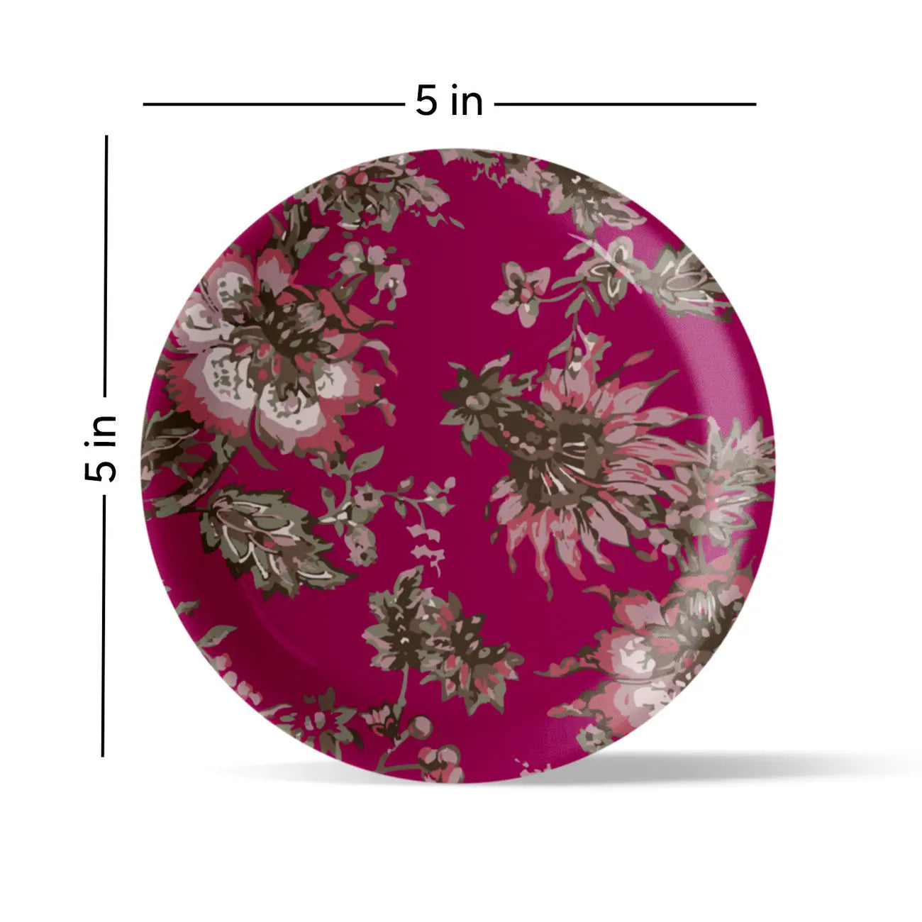 Ethnic Floral Wall Plates Sets of 4 - Harshita Craft