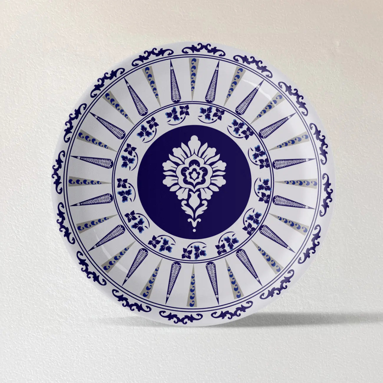 Elegant Blue Pottery Art for Every Space Wall Plate - Harshita Craft