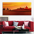 Camel Caravan Heading to Taj Mahal Canvas Wall Painting Decor Mantra
