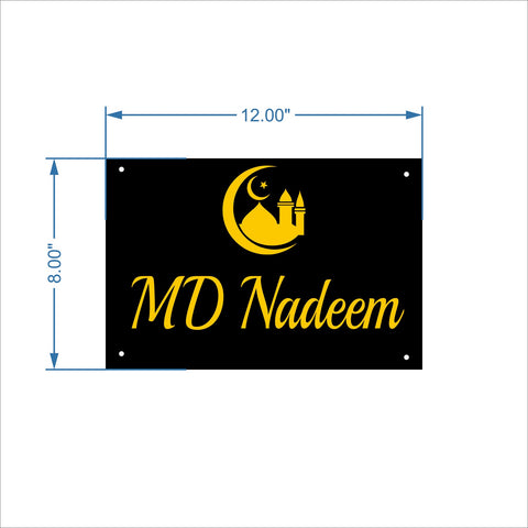 Transparent Acrylic Name Plate for Corporate & Personal Use