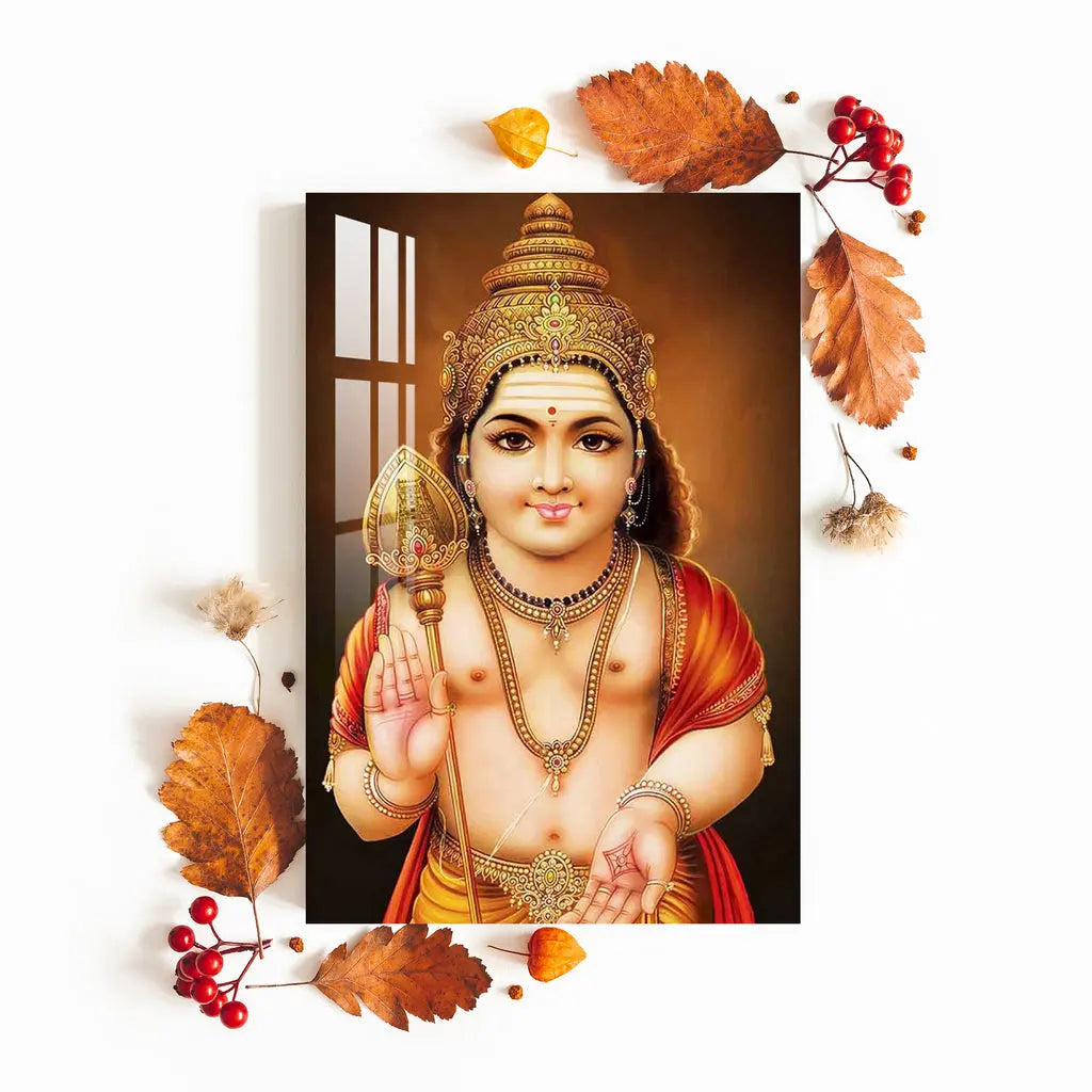 Lord Murugan Swamy Acrylic Wall Art DECORMANTRA