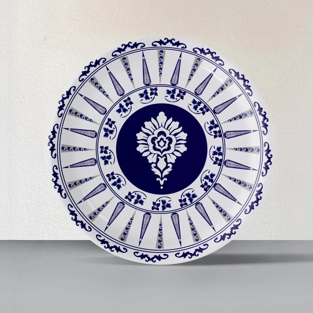 Elegant Blue Pottery Art for Every Space Wall Plate - Harshita Craft
