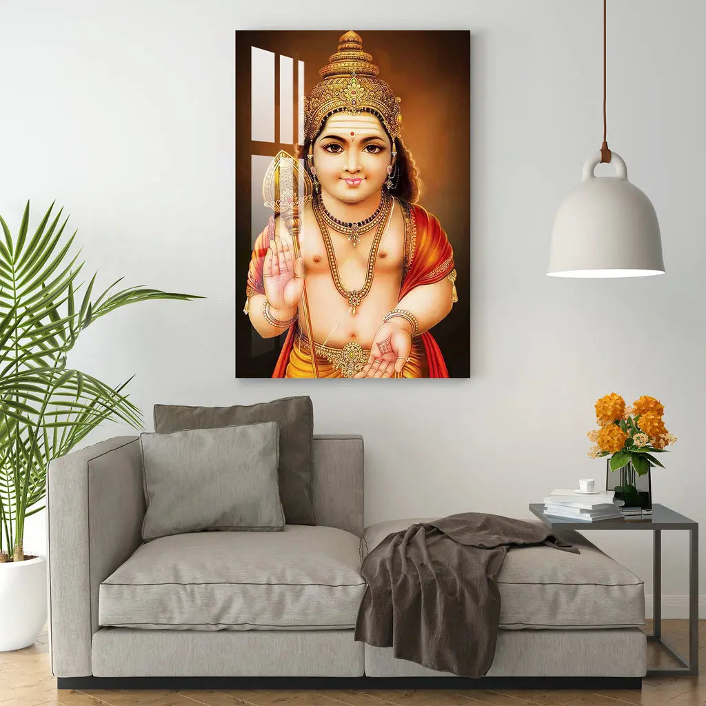 Lord Murugan Swamy Acrylic Wall Art DECORMANTRA