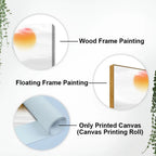 Golden Mountain with Beautiful Sunrise Premium Canvas Wall Painting Decor Mantra