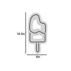 Ice Cream Stick Pink & White LED Neon Light DECORMANTRA