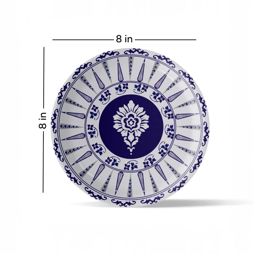Elegant Blue Pottery Art for Every Space Wall Plate - Harshita Craft