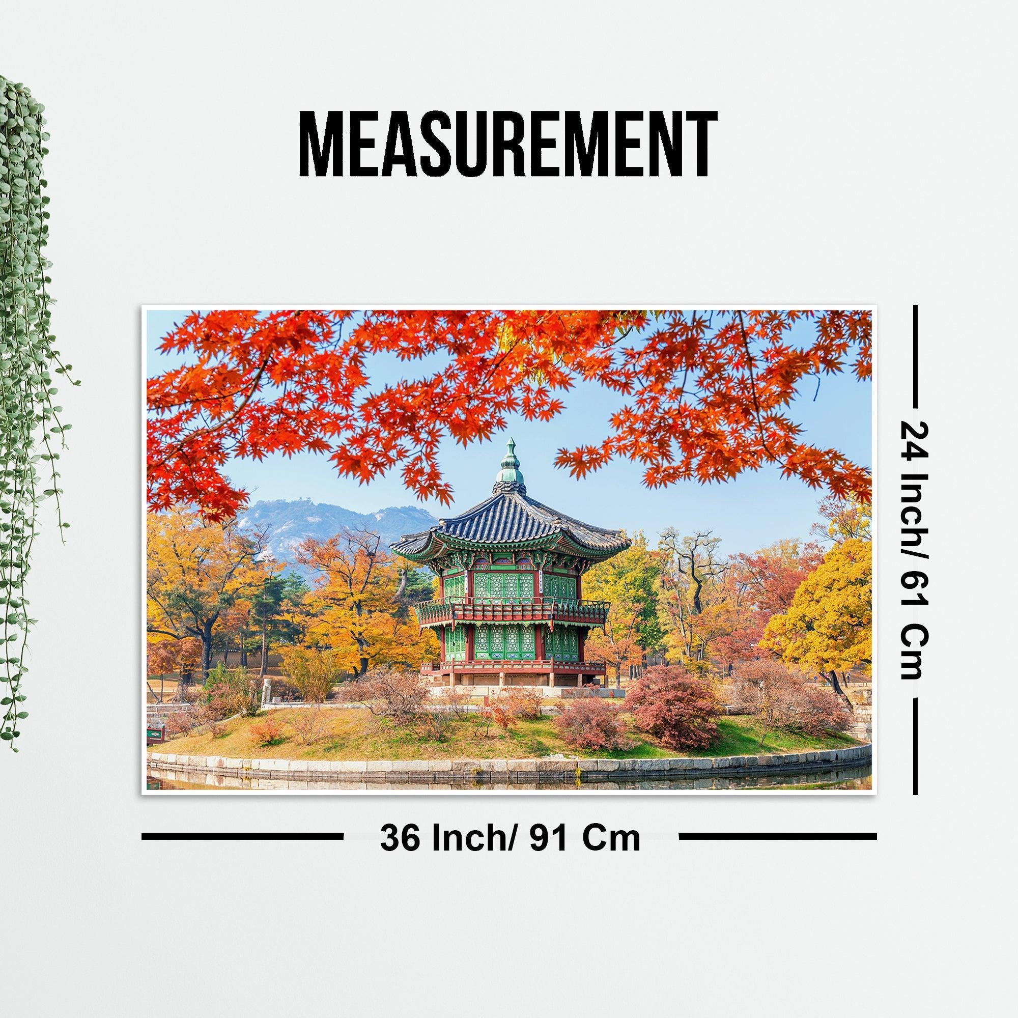 Autumn Season Floating Canvas Wall Painting - Decor Mantra 