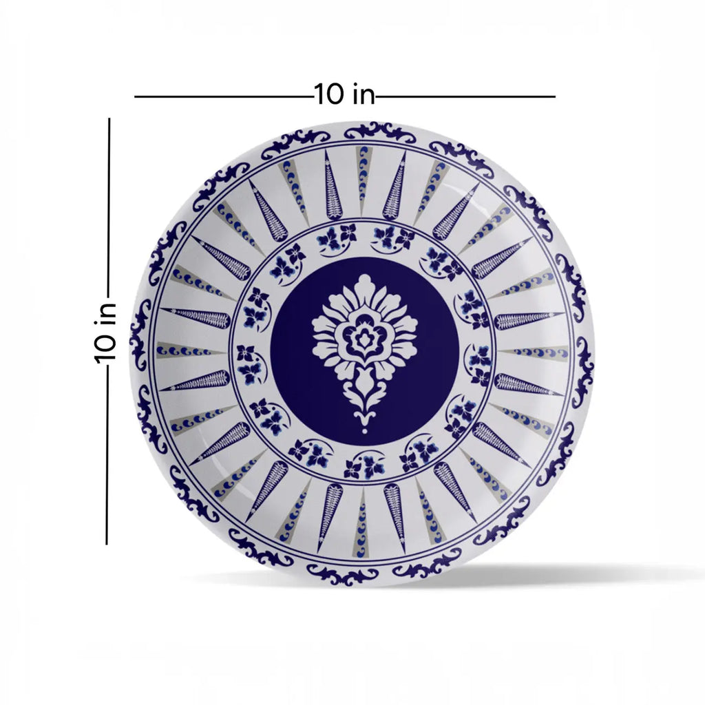 Elegant Blue Pottery Art for Every Space Wall Plate - Harshita Craft
