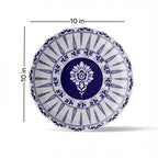 Elegant Blue Pottery Art for Every Space Wall Plate - Harshita Craft