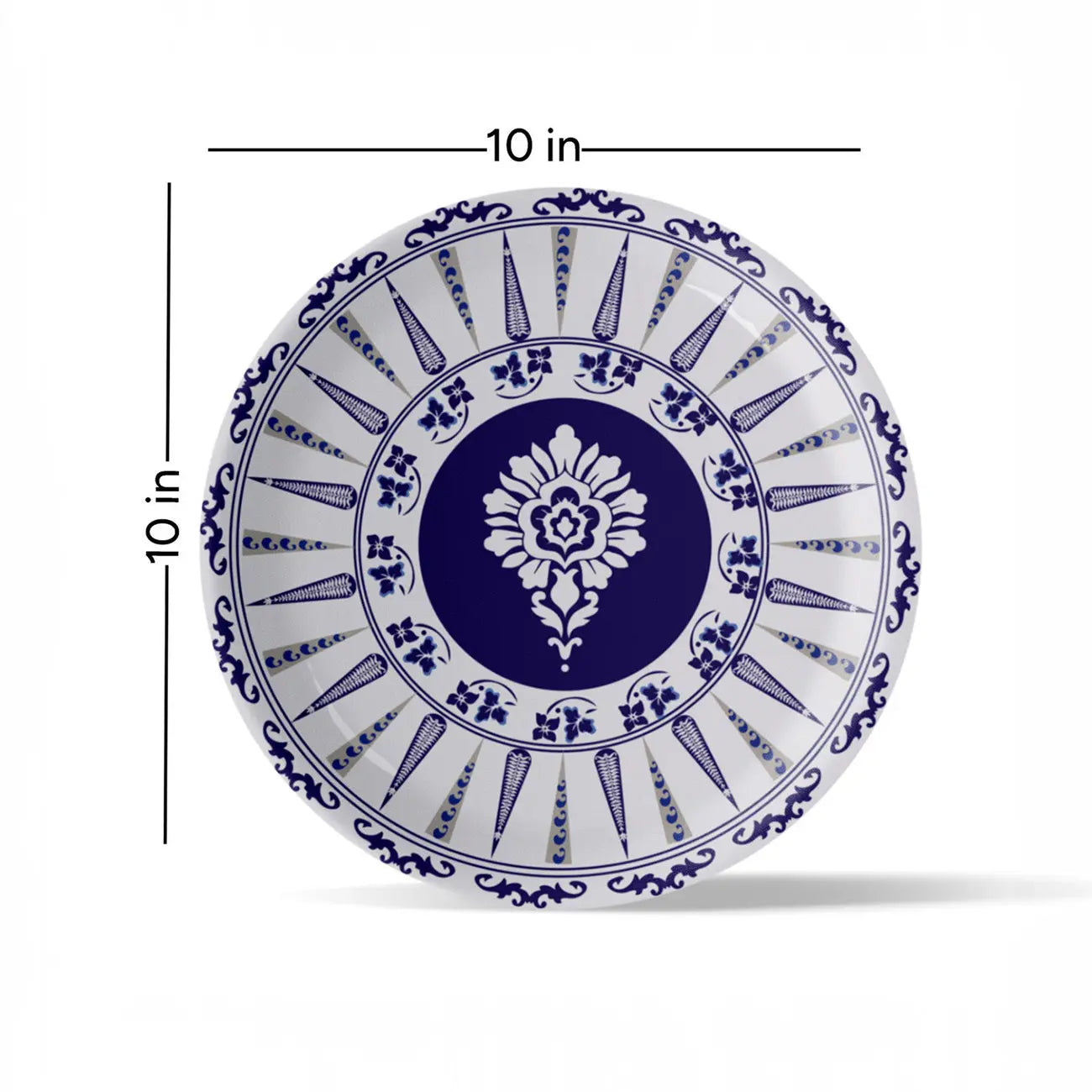Elegant Blue Pottery Art for Every Space Wall Plate - Harshita Craft