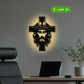 Jesus with Cross Metal Wall Art