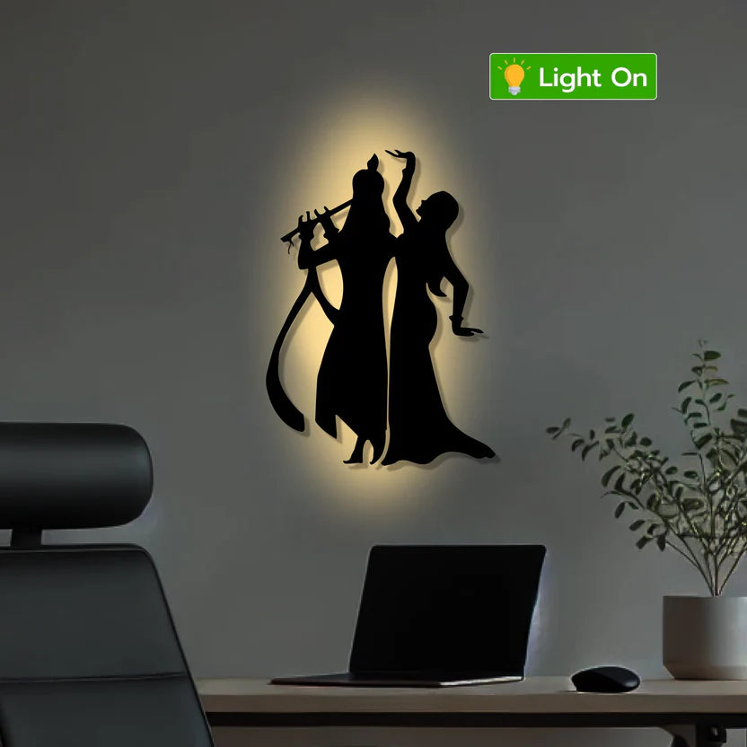 Radha Krishna Metal Wall Art 