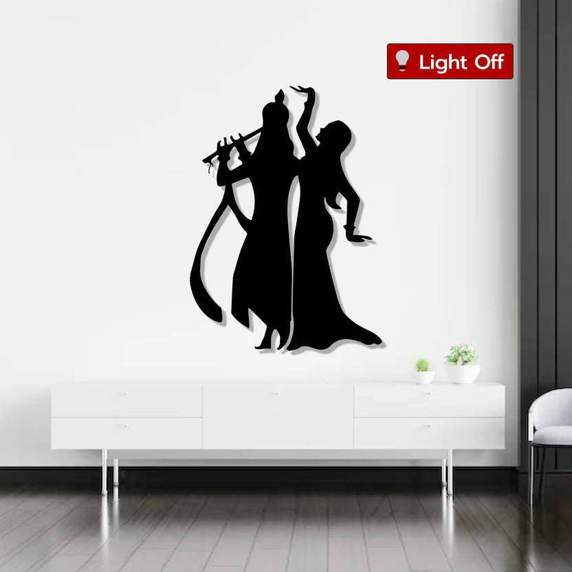Radha Krishna Metal Wall Art 