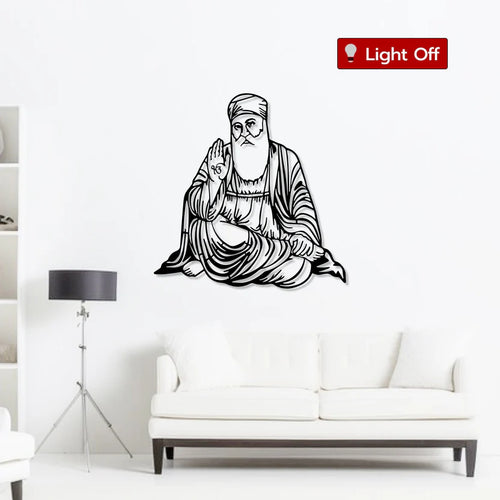 Guru Nanak Ji Metal Wall Art