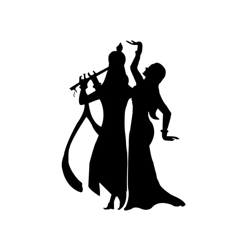 Radha Krishna Metal Wall Art 
