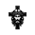 Jesus with Cross Metal Wall Art