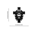 Jesus with Cross Metal Wall Art