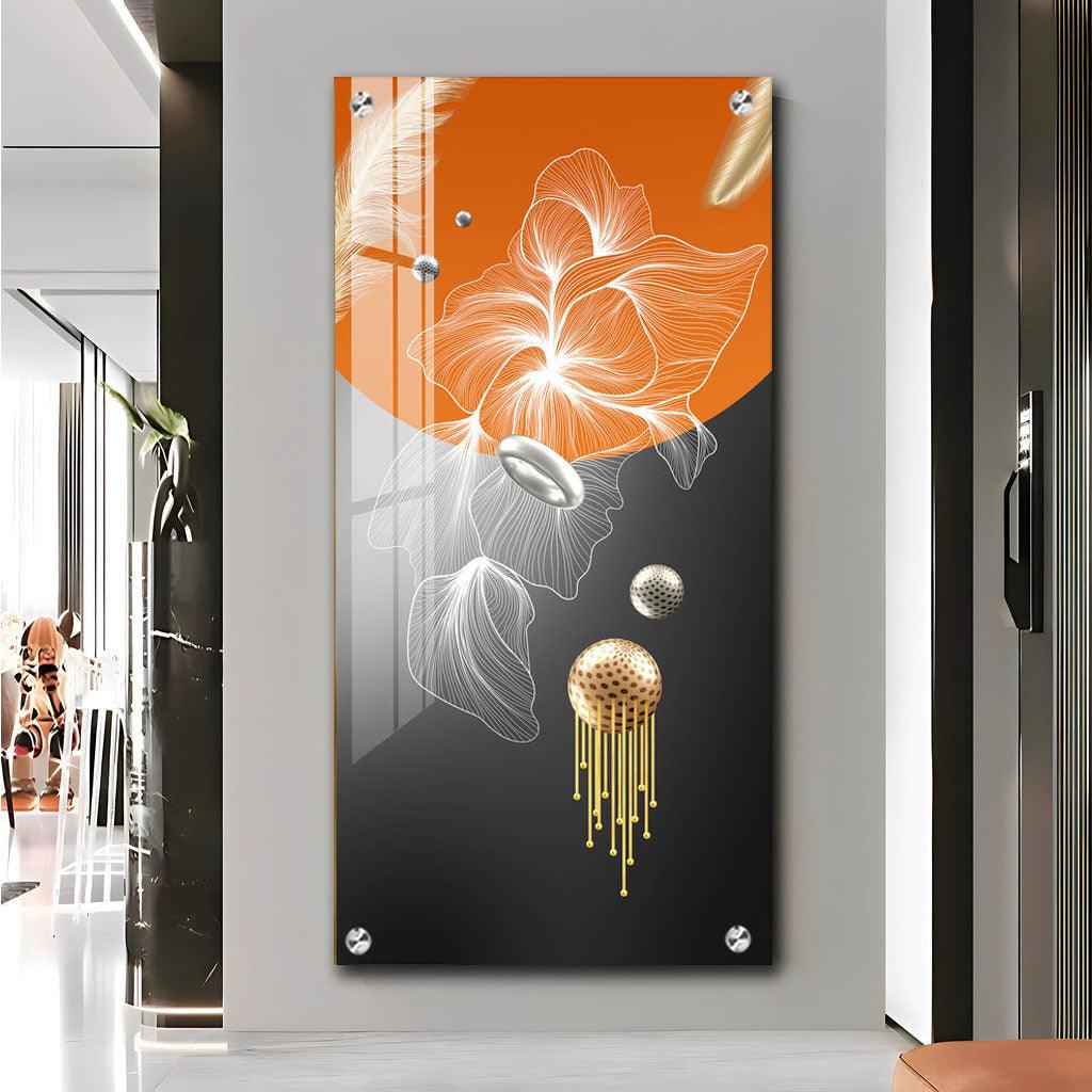 Artistic Abstract Modern Decorative Vertical Wall Art in Premium Acrylic - Decor Mantra 