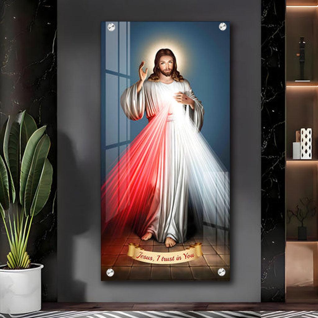 Premium Vertical Acrylic Wall Art with Jesus Christ Imagery - Decor Mantra 